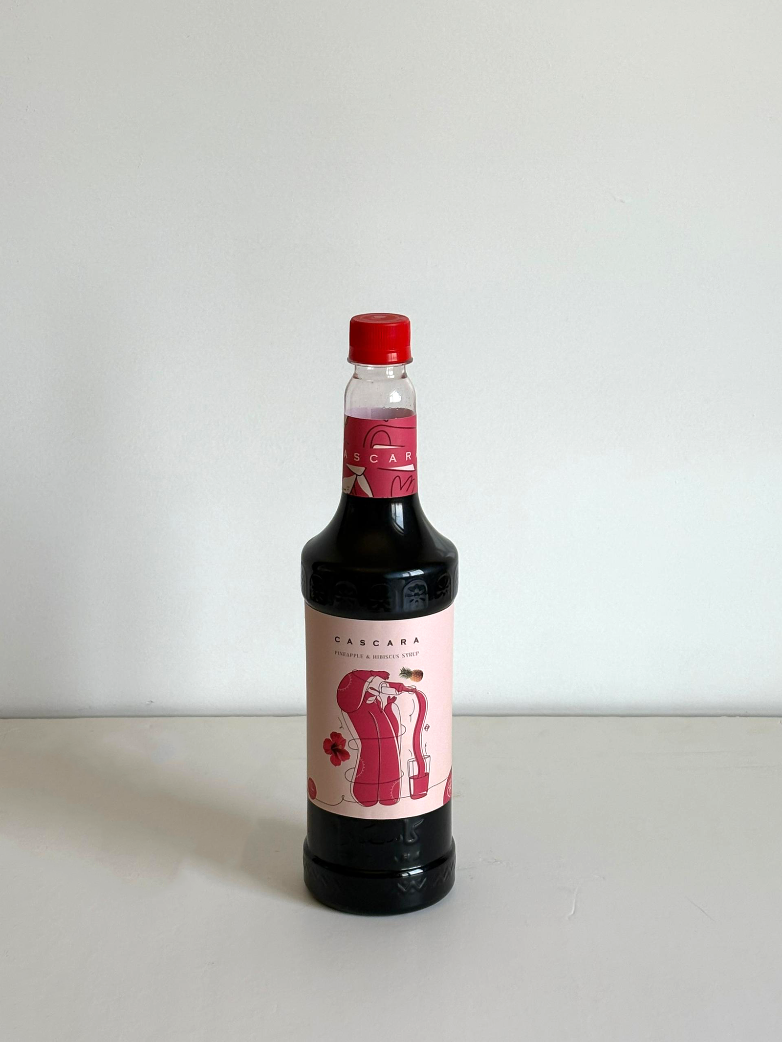 .شراب الكركديه بالأناناس – 1 لتر – شركة كاسكارا لانتاج النكهات Hibiscus & Pineapple Syrup – 1L – Cascara Flavors Co.