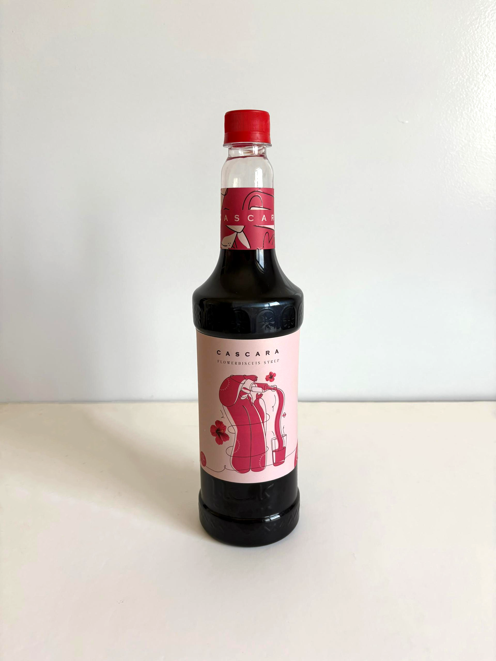 Flowerbiscus Syrup – 1L – Cascara Co. شراب الكركديه المميز – 1 لتر – شركة كاسكارا